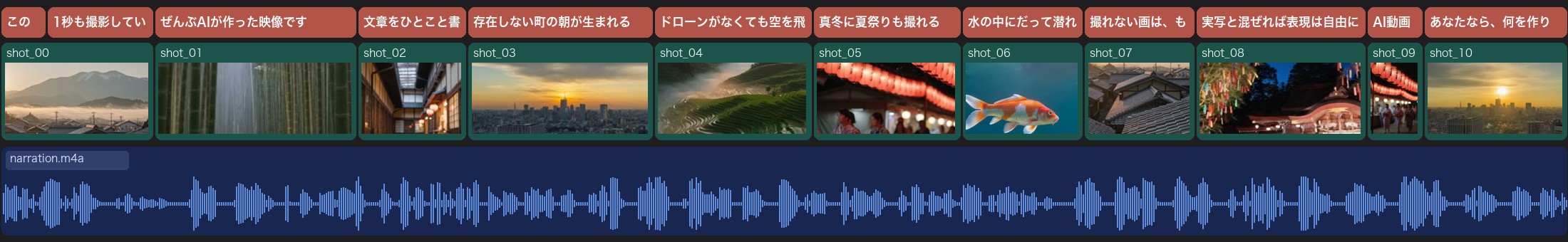 作例04の編集タイムライン